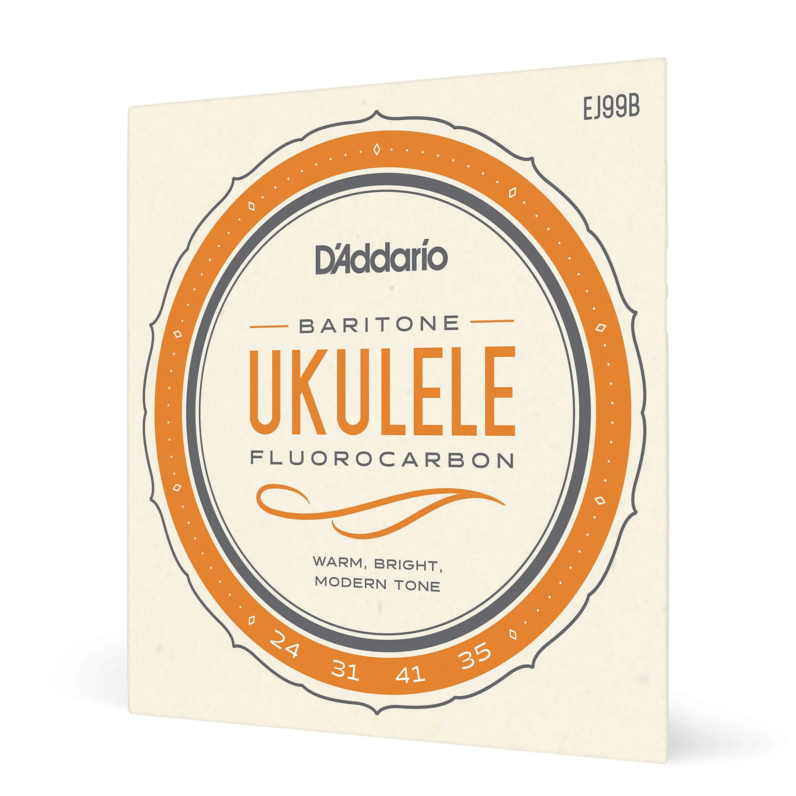 D'Addario EJ99B Fluorocarbon Baritone Ukulele Strings Set | Bright, Modern Tone & Tuning Stability