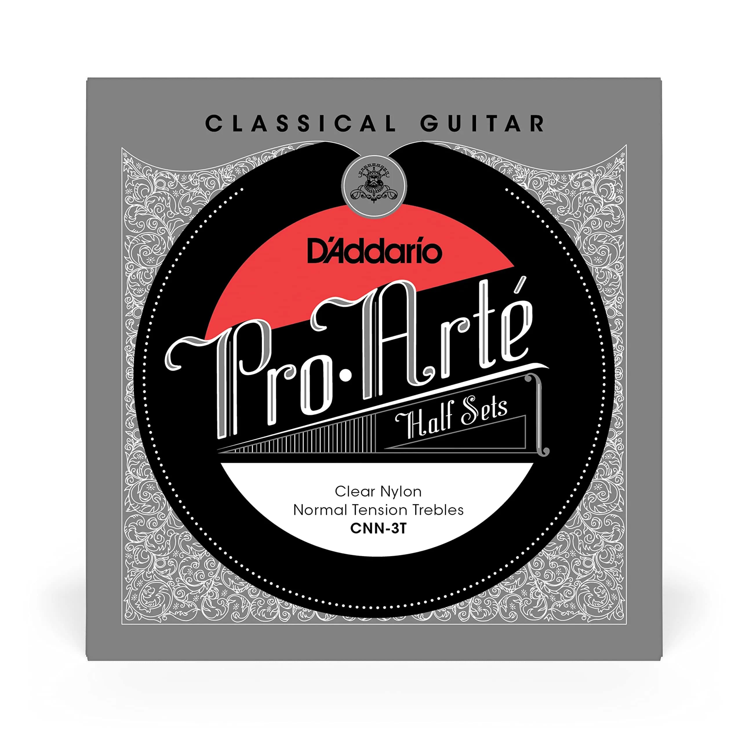 D’Addario Pro-Arte Nylon Classical Guitar Strings CNN-3T | Half Set, Normal Tension, Clear Nylon