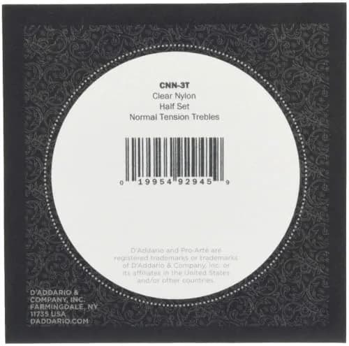 D’Addario Pro-Arte Nylon Classical Guitar Strings CNN-3T | Half Set, Normal Tension, Clear Nylon thumbnail 2