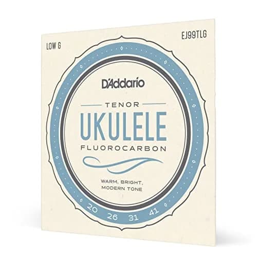 D'Addario Fluorocarbon Tenor Ukulele Strings EJ99TLG Low-G, 4-String Set | Bright Tone & Unsurpassed Intonation thumbnail 1