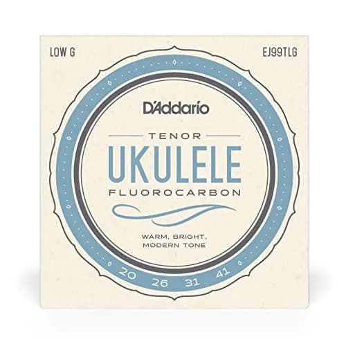 D'Addario Fluorocarbon Tenor Ukulele Strings EJ99TLG Low-G, 4-String Set | Bright Tone & Unsurpassed Intonation thumbnail 2