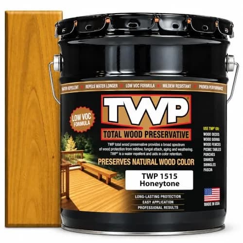 Amteco TWP 1515 Honeytone Low Voc Preservative Stain 22.7kg (50lb) | Exterior Wood Finish with Low VOC (120 chars) thumbnail 1