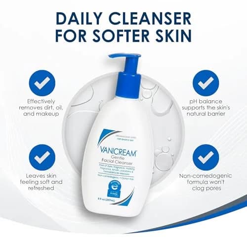 Vanicream Gentle Facial Cleanser with Pump Dispenser, 237ml (8 Fl Oz) | Formulated for Sensitive Skin thumbnail 7