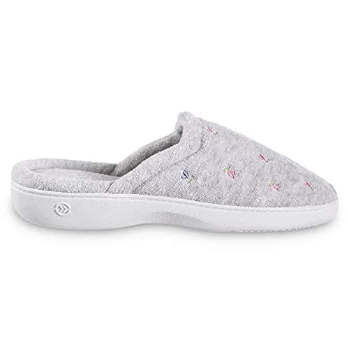isotoner Women's Indoor/Outdoor Slip-on Secret Sole Clog Slippers 9.5-10 | Memory Foam Comfort & Heal Support thumbnail 6