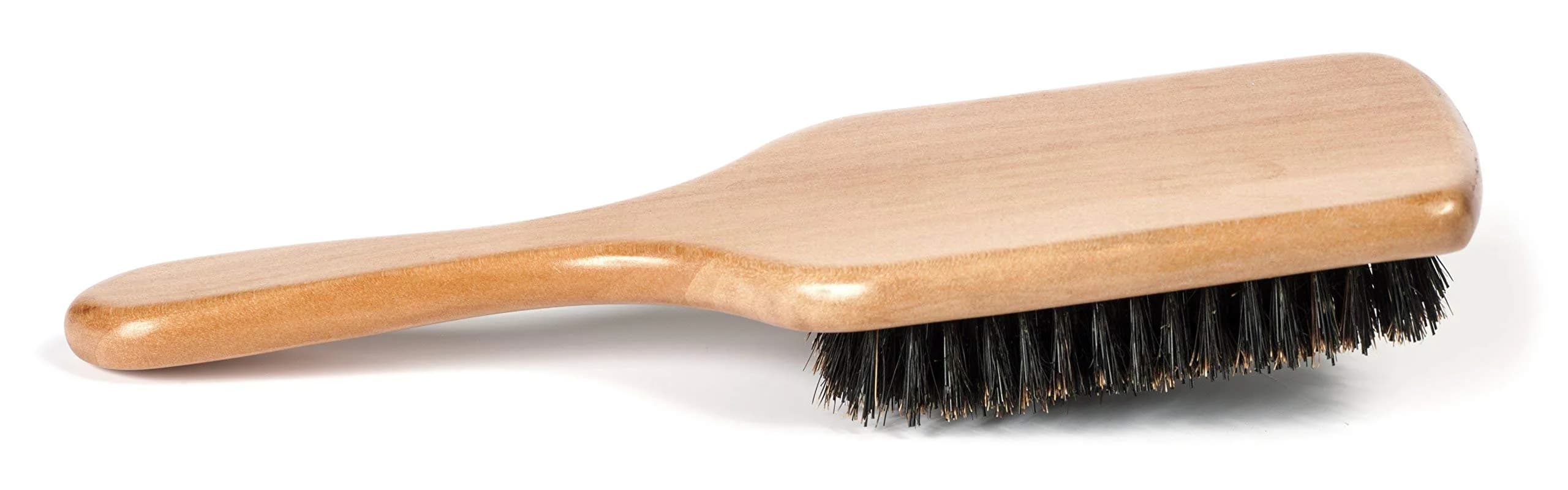 GranNaturals Boar Bristle Paddle Hair Brush | Natural Wooden Large Flat Square for Fine, Thin, Straight Hair - view 6