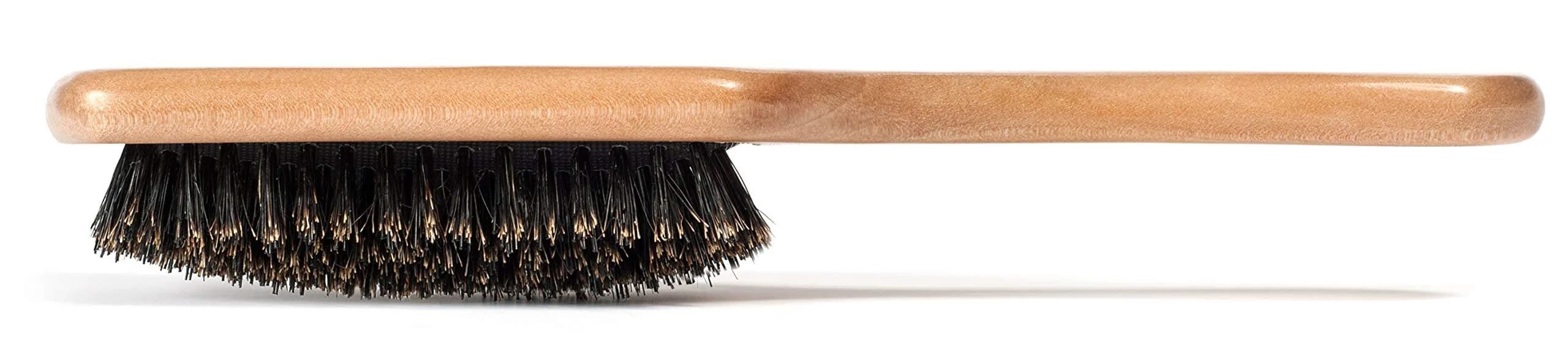 GranNaturals Boar Bristle Paddle Hair Brush | Natural Wooden Large Flat Square for Fine, Thin, Straight Hair - view 8