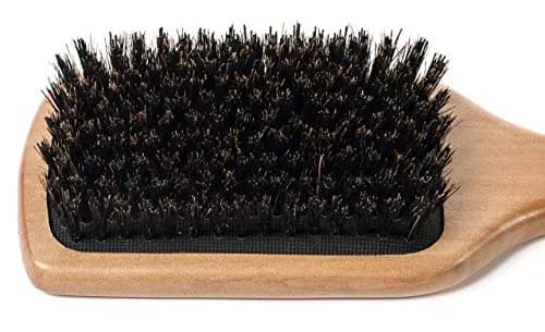 GranNaturals Boar Bristle Paddle Hair Brush | Natural Wooden Large Flat Square for Fine, Thin, Straight Hair thumbnail 2