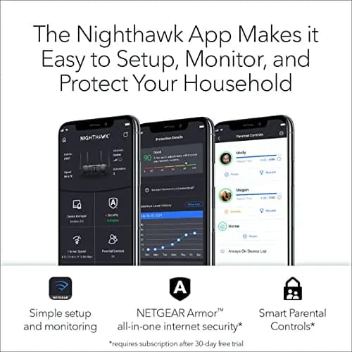 NETGEAR Nighthawk R6700 AC1750 Smart WiFi Router | Dual-Band Gigabit Ethernet thumbnail 4