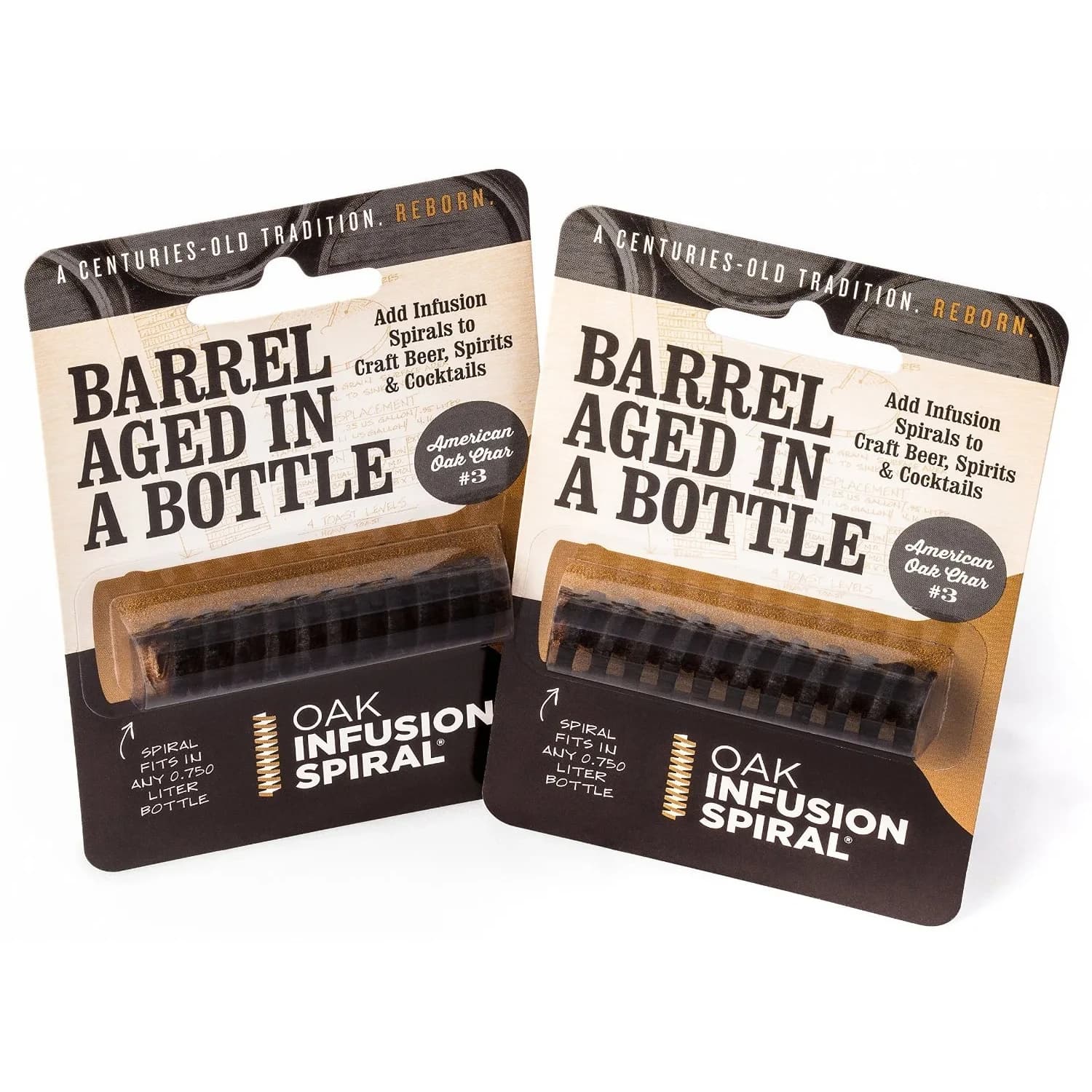 Oak Infusion Spiral Barrel Aged Oak Infusion Spiral 2 Pack | Age Your Whiskey - main product image