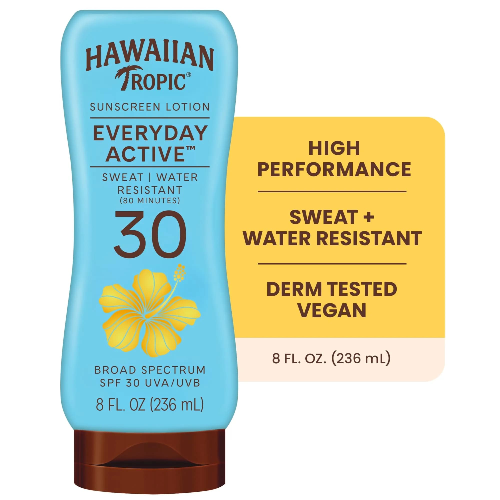 Hawaiian Tropic Island Sport Sunscreen Lotion SPF 30, 237ml (8 Fl Oz) | Broad Spectrum UVA/UVB Protection - view 3