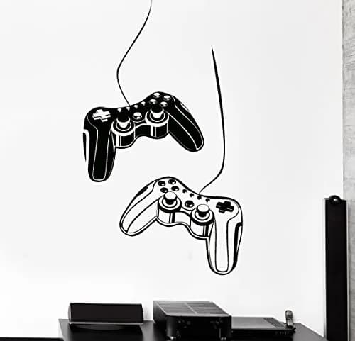 Wallstickers4you Black Sticker Decal Wallstickers4you | Gamer Video Game Room Decor (22.5 in x 35 in) | Premium Vinyl, Removable, Indoor/Outdoor thumbnail 1