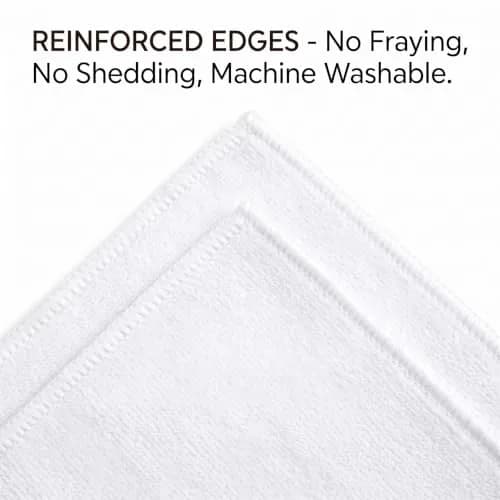 HUINI Microfiber Salon Towels, White, 12 Pack, 14 x 30 in (35.56cm x 76.2cm) | Absorbent & Durable for Hair Drying thumbnail 5