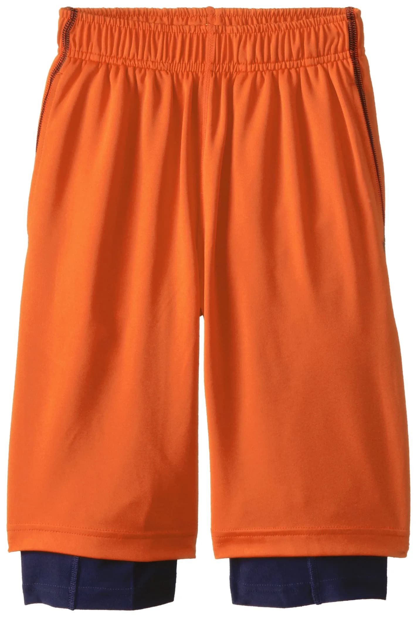 Wes and Willy Big Boys' Lined Performance Short, Tangerine, XL | Athletic Fitted Polyester