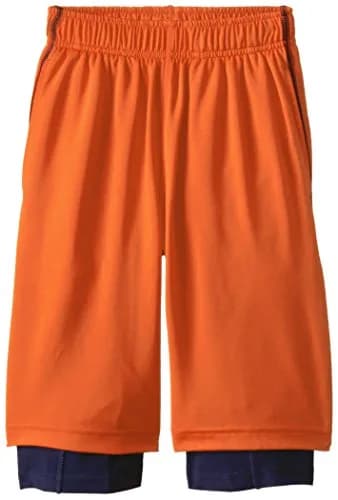 Wes and Willy Big Boys' Lined Performance Short, Tangerine, XL | Athletic Fitted Polyester thumbnail 1