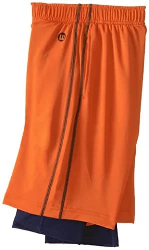 Wes and Willy Big Boys' Lined Performance Short, Tangerine, XL | Athletic Fitted Polyester thumbnail 2