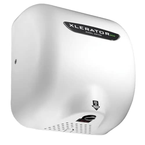 Excel Dryer XL-WV-ECO Hand Dryer XLERATOR XL-W-ECO Surface-Mounted, White Epoxy, 208-277V | Energy-Efficient, No Heat Drying thumbnail 1