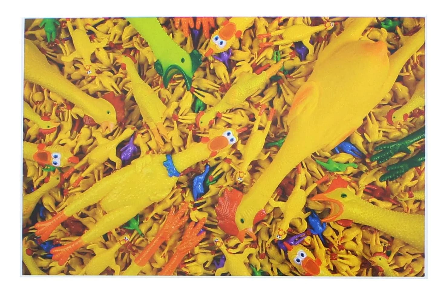 Accoutrements Rubber Chicken Madness Jigsaw Puzzle 1000 Pieces | Challenging Textures for Ages 10+ - view 4