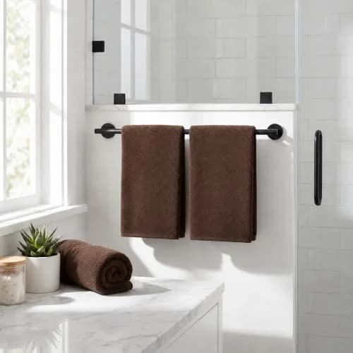 HUINI Microfiber Salon Towels, Brown, 12 Pack, 14 x 30 in | Ultra-Soft & Absorbent Hair Drying Towels thumbnail 6