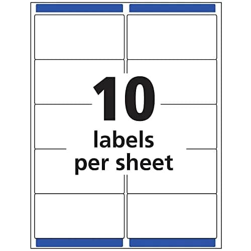 Avery Printable Shipping Labels with Sure Feed 2" x 4" | Customizable Matte Clear Labels for Mailing & Shipping thumbnail 5