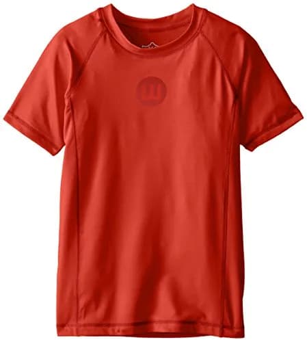 Wes & Willy Sun Safe Rash Guard Bright Red 5T | UPF 50+ Quick Dry for Boys thumbnail 1