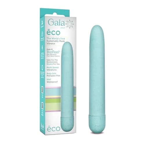 Blush Gaia® Eco 7" Slim Quiet Vibrator | Sustainable Pleasure thumbnail 1