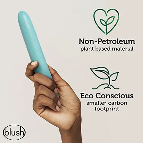Blush Gaia® Eco 7" Slim Quiet Vibrator | Sustainable Pleasure thumbnail 4