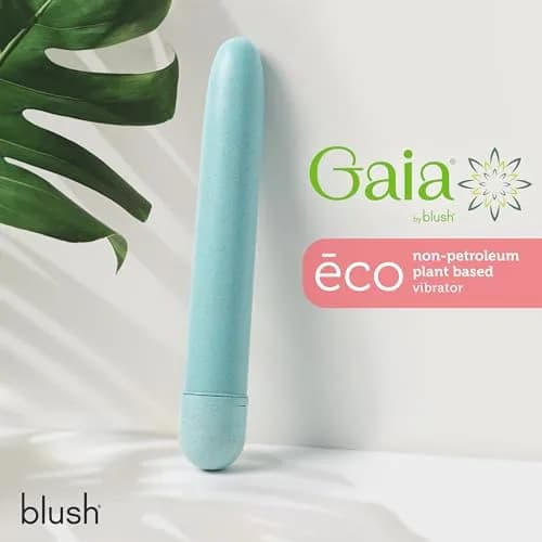 Blush Gaia® Eco 7" Slim Quiet Vibrator | Sustainable Pleasure thumbnail 6