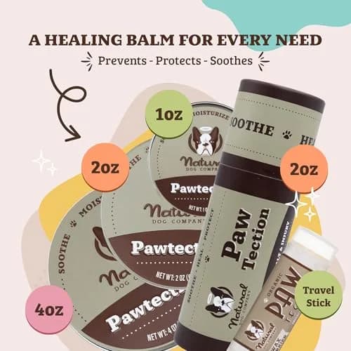 Natural Dog Company PawTection Dog Paw Wax Tin 2 oz (57 g) | Protects Against Hot Pavement, Rough Terrains, and Extreme Weather thumbnail 7