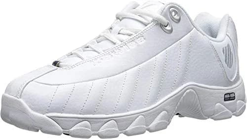 K-Swiss Men's ST329 CMF Sneaker, White/Black/Silver, 9.5 M | Versatile Athletic Style with Comfort thumbnail 1