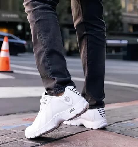 K-Swiss Men's ST329 CMF Sneaker, White/Black/Silver, 9.5 M | Versatile Athletic Style with Comfort thumbnail 2