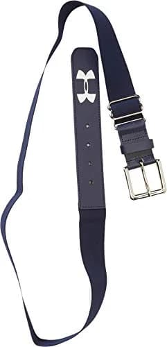 Under Armour Men's UA Baseball Belt OSFA Navy | Elastic Webbing, Custom UA Loops, 2" Wide thumbnail 2