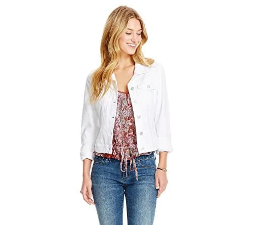 Jessica Simpson Women's Pixie Classic Feminine Fit Crop Jean Jacket (60359973-I15) | Casual Denim Crop Jacket with Long Sleeves thumbnail 1