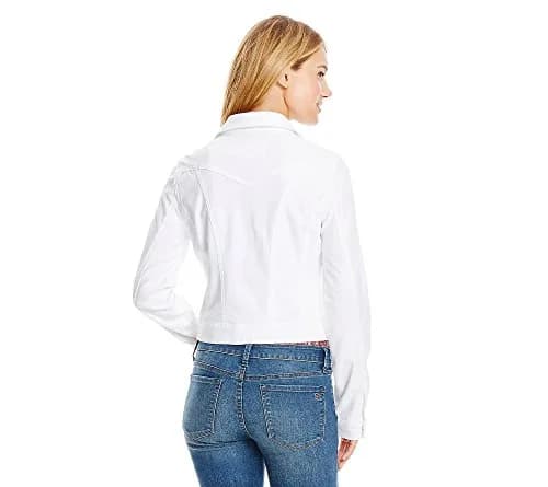 Jessica Simpson Women's Pixie Classic Feminine Fit Crop Jean Jacket (60359973-I15) | Casual Denim Crop Jacket with Long Sleeves thumbnail 2