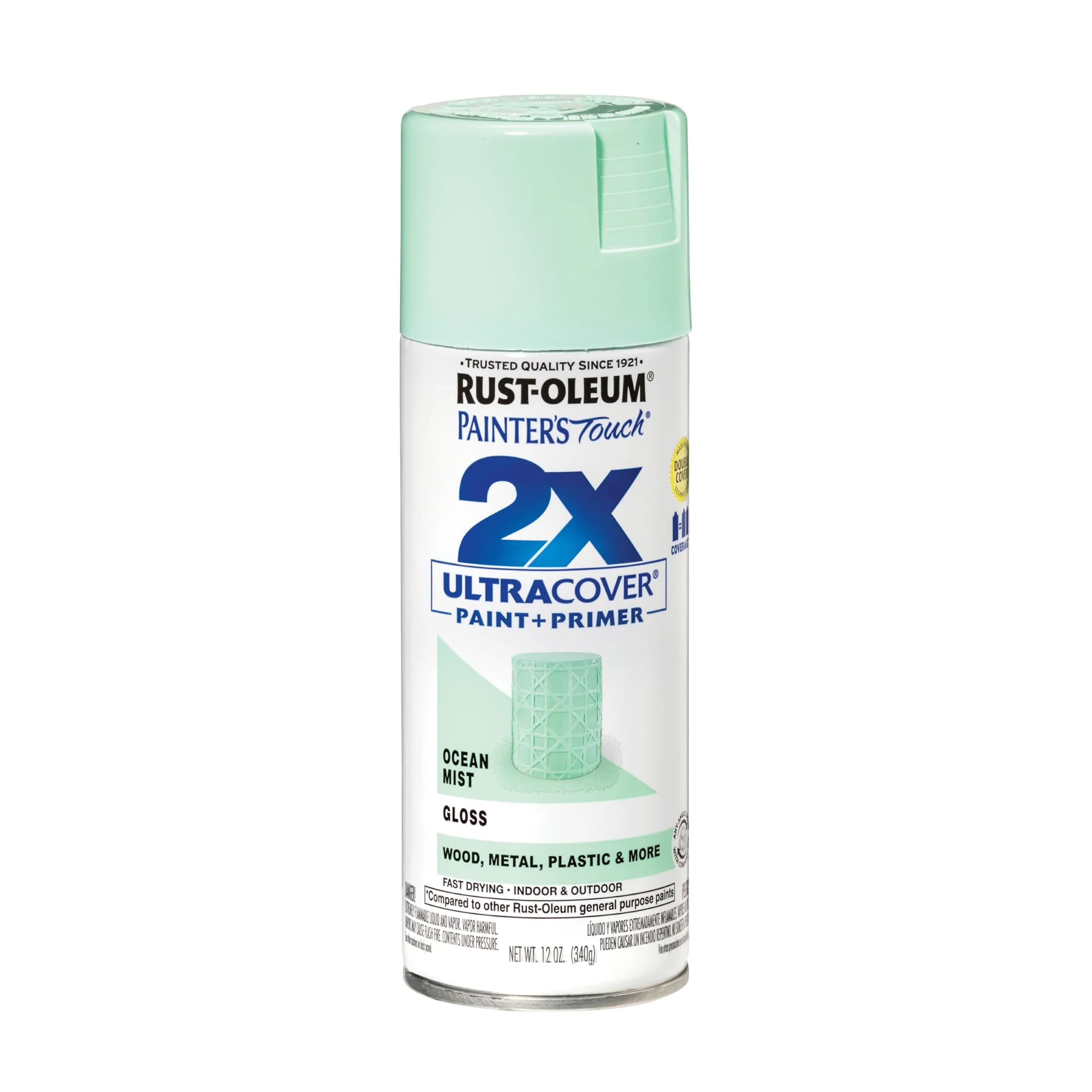 Rust-Oleum Painter's Touch 2X Gloss Ocean Mist Spray Paint - 12 Oz Can - main product image