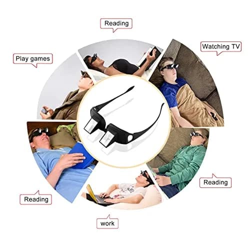 okcsc Horizontal Lazy Glasses Lying Down Bed Reading Watching HD Prism Glasses 158mm (6.22 in) thumbnail 6