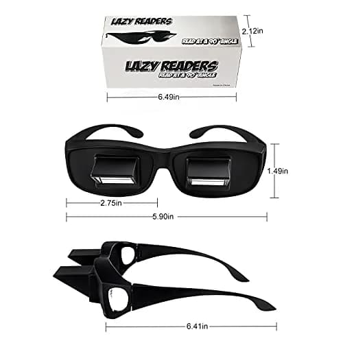 okcsc Horizontal Lazy Glasses Lying Down Bed Reading Watching HD Prism Glasses 158mm (6.22 in) thumbnail 2