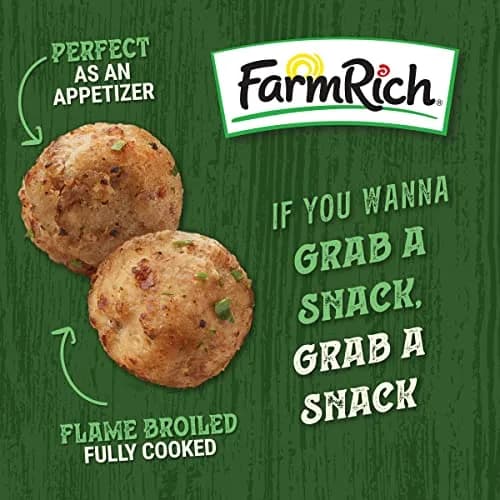Farm Rich Homestyle Meatballs 26 oz | Fully Cooked Frozen Beef & Pork Appetizer thumbnail 3