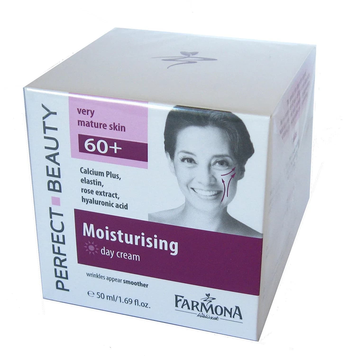 Farmona Perfect Beauty Moisturizing Day Cream for Very Mature Skin | Rose Scent, 50ml — 1.69 Fl Oz