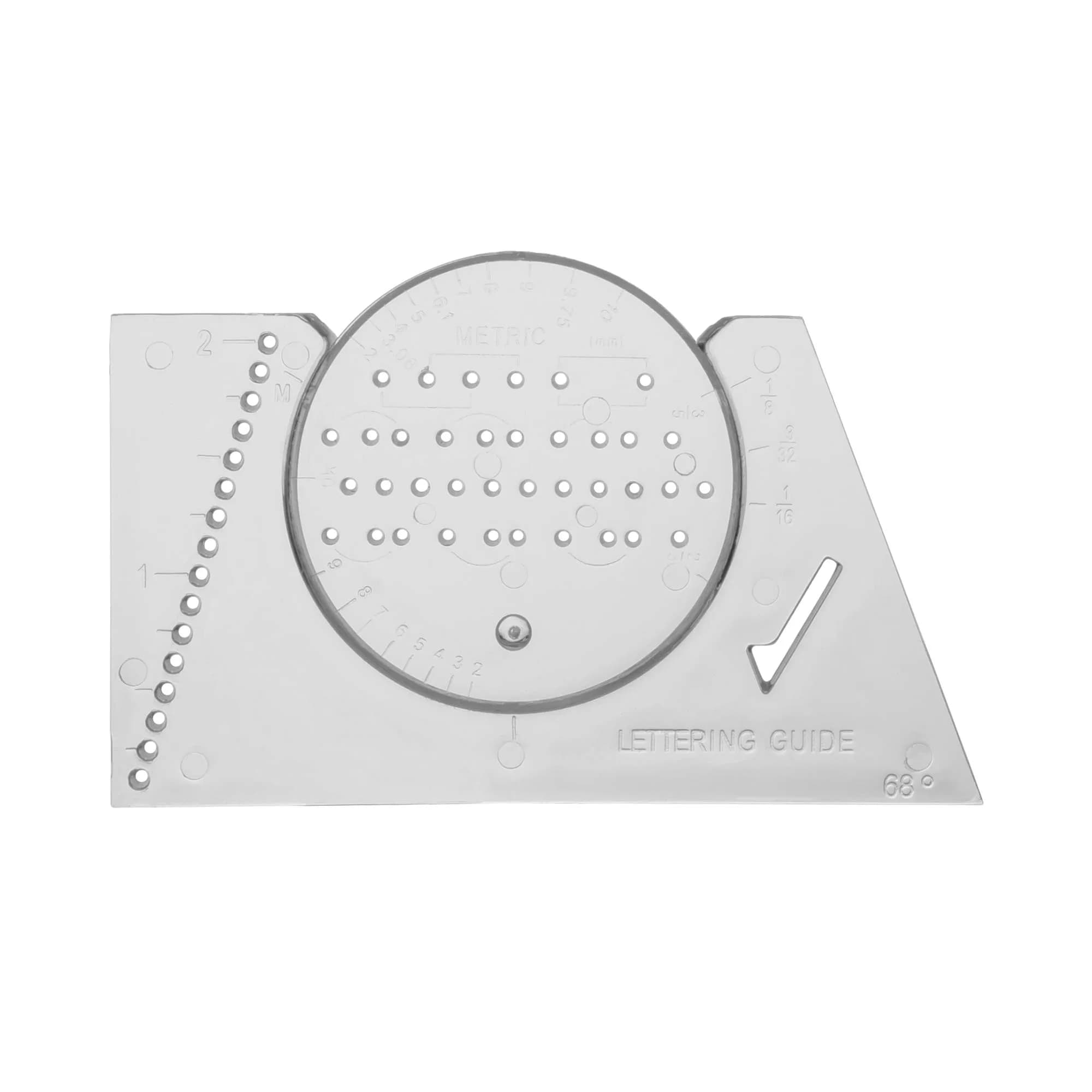 Pacific Arc Ames Lettering Guide for Drawing & Architecture | 15.24cm x 2.54cm x 0.5cm — Single