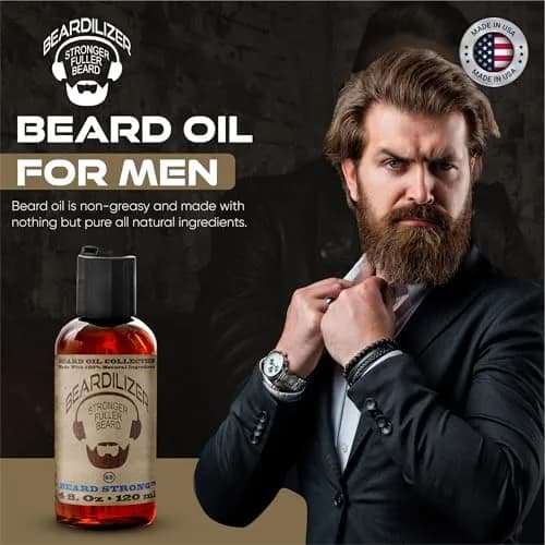 Beardilizer Dirty South Bacon Beard Oil 4 Oz | Natural Growth & Moisturizing Oil for Men thumbnail 3