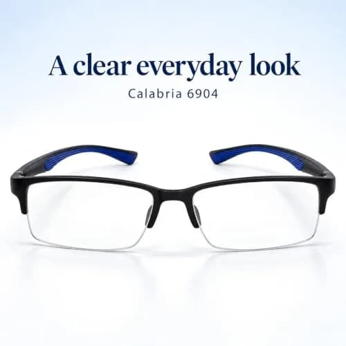 Calabria 6904 Flexie Bendable Reading Glasses +1.25 Blue | Flexible, Stylish & Durable thumbnail 2
