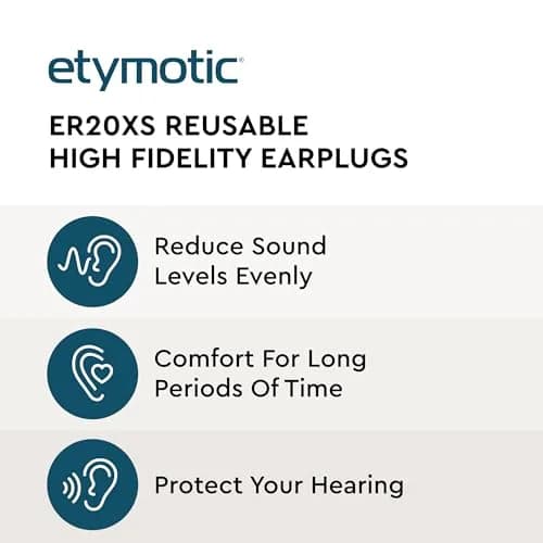 Etymotic ER20XS ETY Earplugs Standard Size Frost | High-Fidelity Hearing Protection 20 dB Reduction thumbnail 2