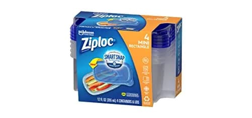 Ziploc Food Storage Container, Medium Rectangle, 1.5 Cups | Leakproof & Microwave Safe thumbnail 1