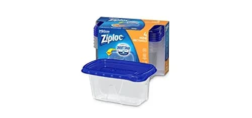 Ziploc Food Storage Container, Medium Rectangle, 1.5 Cups | Leakproof & Microwave Safe thumbnail 2