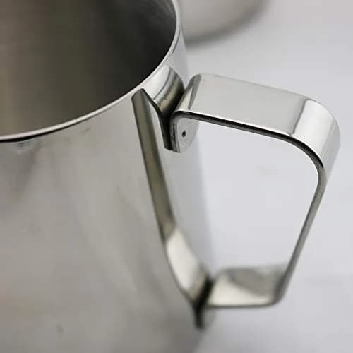Rhinowares Professional Milk Pitcher 32oz | Thick Food Grade Stainless Steel for Baristas thumbnail 4