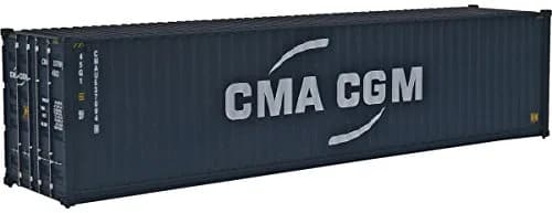Walthers SceneMaster 40' Hi-Cube Corrugated-Side Container-CMA-CGM HO Scale Model Freight thumbnail 1