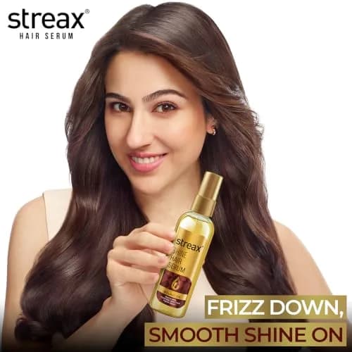 Streax Hair Serum with Walnut Oil 115 ml (3.89 fl oz) | Shine & Smoothness thumbnail 2