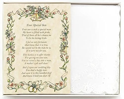 Wedding Collectibles Wedding Handkerchief for Mother in Law | Elegant Poem Keepsake (70-120 chars) thumbnail 1