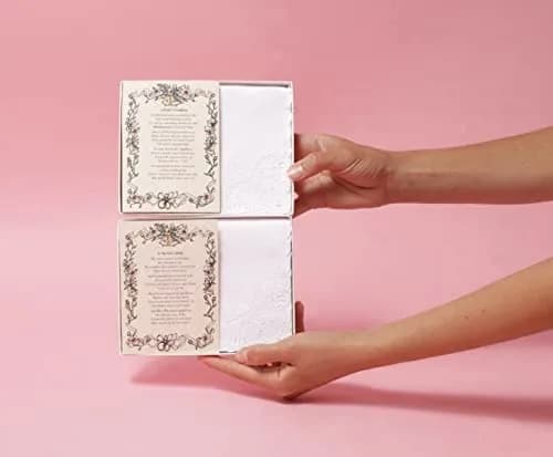 Wedding Collectibles Wedding Handkerchief for Mother in Law | Elegant Poem Keepsake (70-120 chars) thumbnail 4