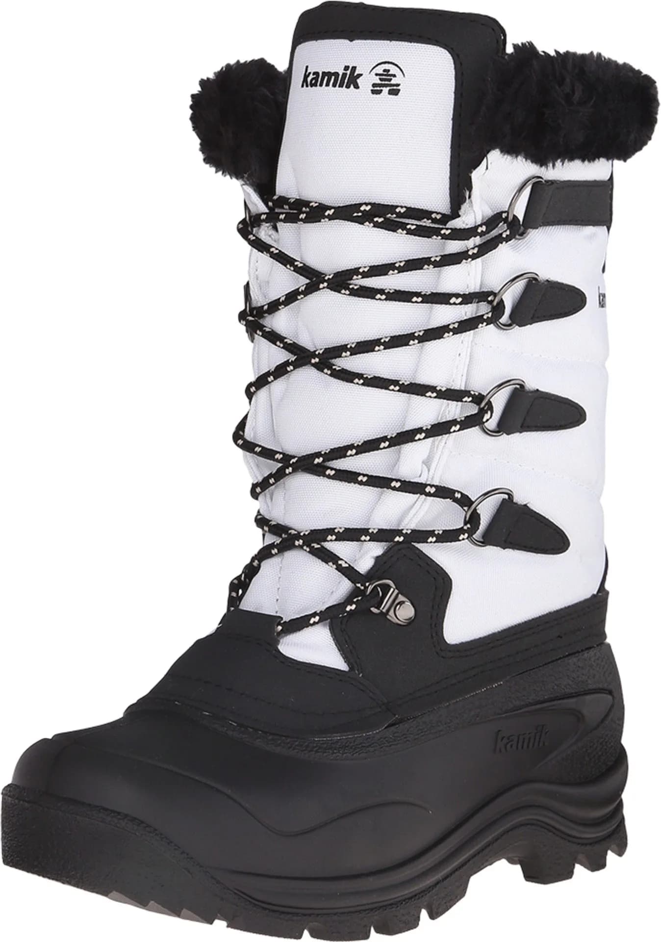 Kamik Women's Shellback Insulated Winter Boot, White, Size 9 | Waterproof Snow Boot for Cold Weather — White